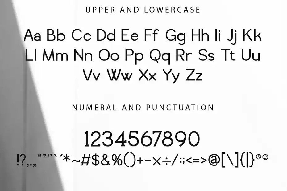 فونت انگلیسی ساده Unique Modern Simple Sans Serif - 7