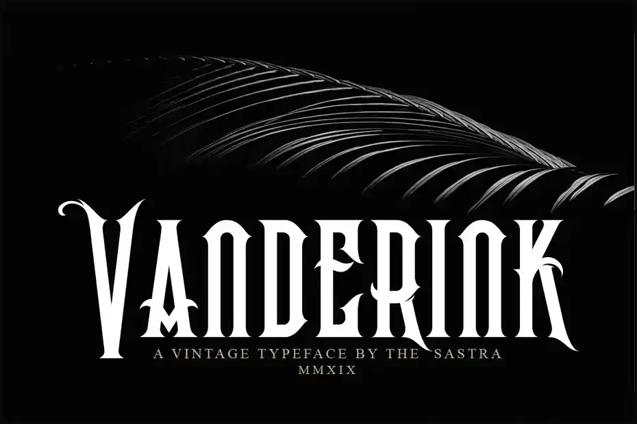 فونت انگلیسی تاتو Vanderink - 5