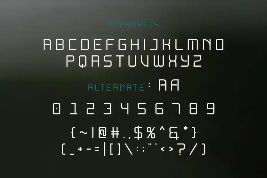 فونت انگلیسی مدرن Vaqoper Font - 3