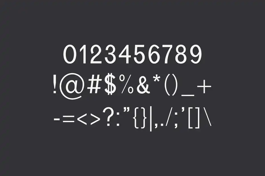 فونت انگلیسی مدرن Varina Sans Serif Font Family - 5