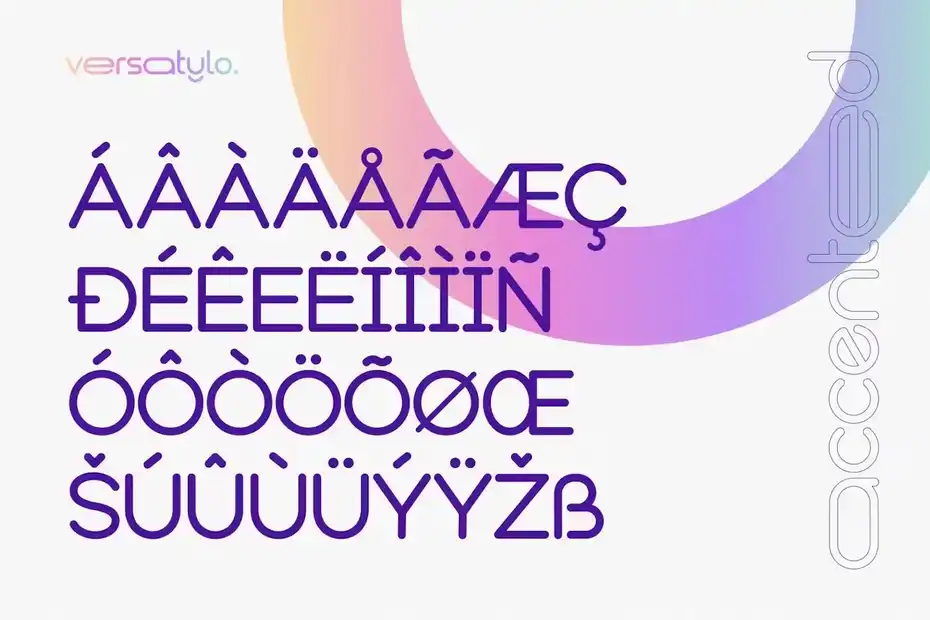 فونت انگلیسی لوگو Versatylo Rounded - Logo Font - 21