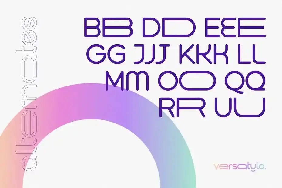 فونت انگلیسی لوگو Versatylo Rounded - Logo Font - 23