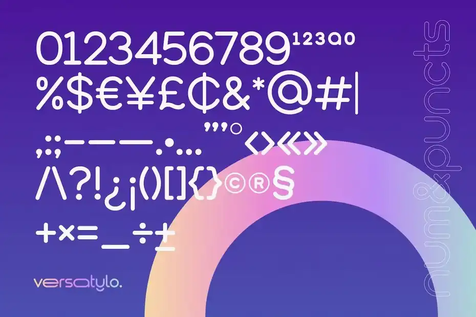 فونت انگلیسی لوگو Versatylo Rounded - Logo Font - 25
