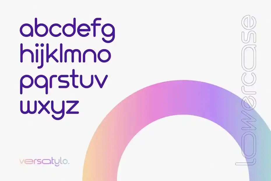 فونت انگلیسی لوگو Versatylo Rounded - Logo Font - 9