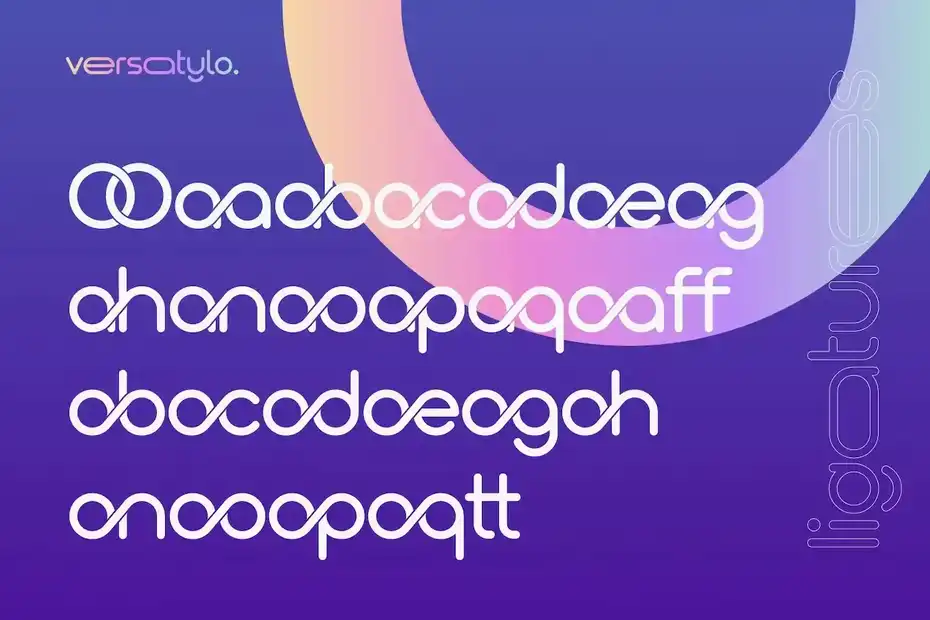 فونت انگلیسی لوگو Versatylo Rounded - Logo Font - 15