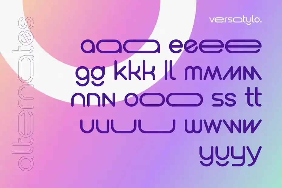 فونت انگلیسی لوگو Versatylo Rounded - Logo Font - 17