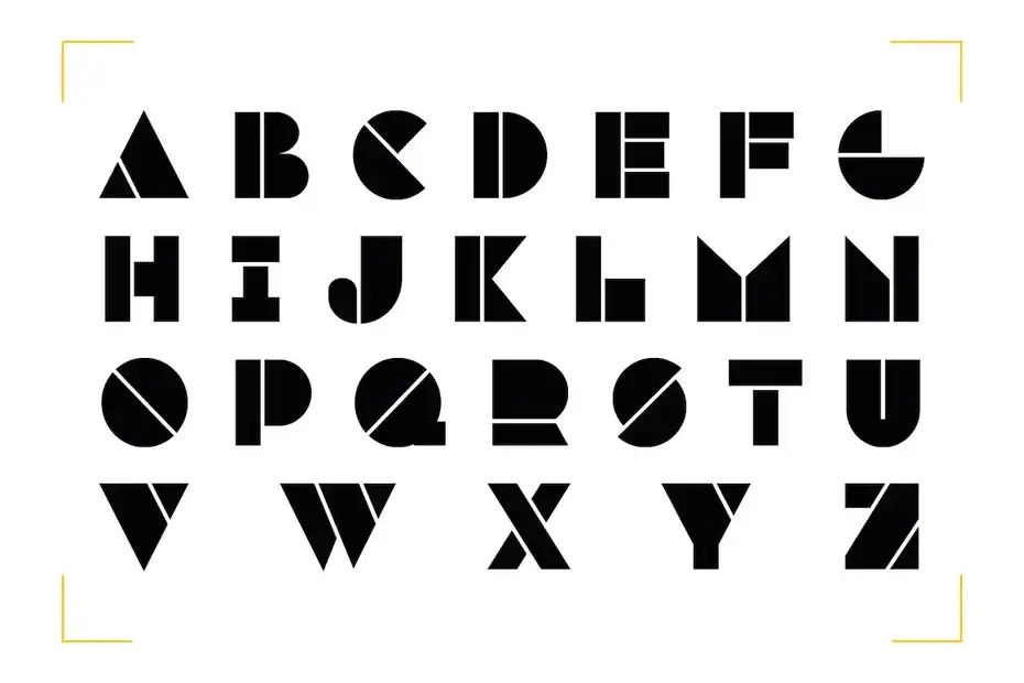 فونت انگلیسی هندسی Vibrant Victory - Geometric Typeface - 5