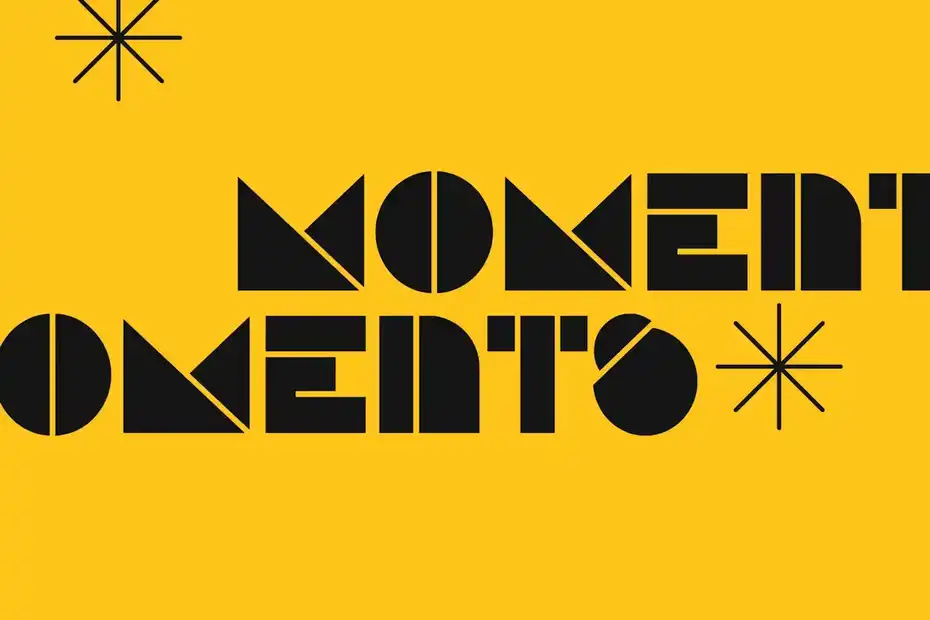 فونت انگلیسی هندسی Vibrant Victory - Geometric Typeface - 9