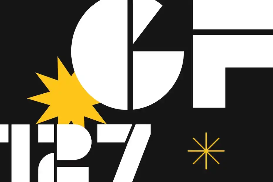 فونت انگلیسی هندسی Vibrant Victory - Geometric Typeface - 13
