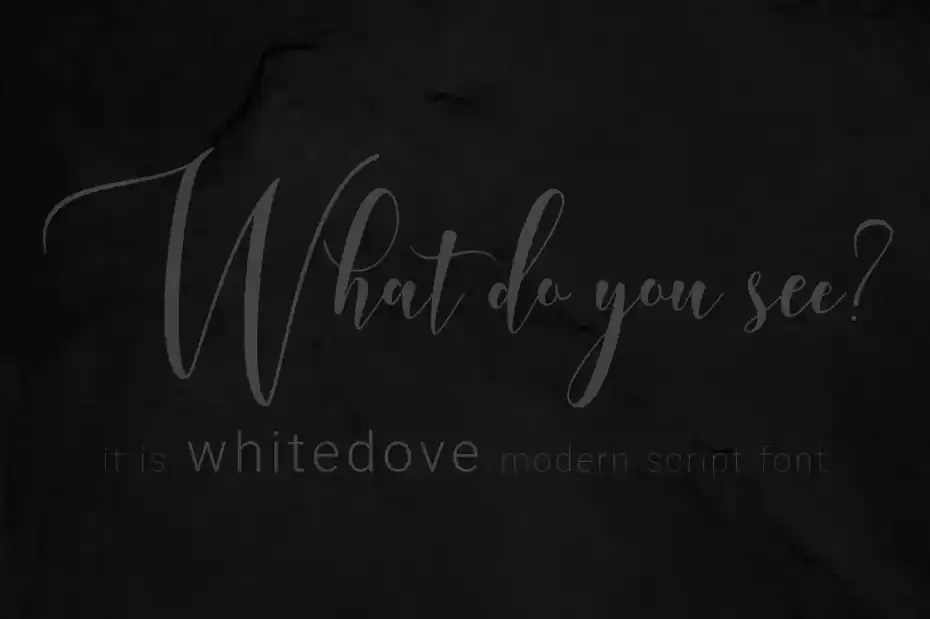 فونت انگلیسی دست نویس Whitedove Modern Script - 21