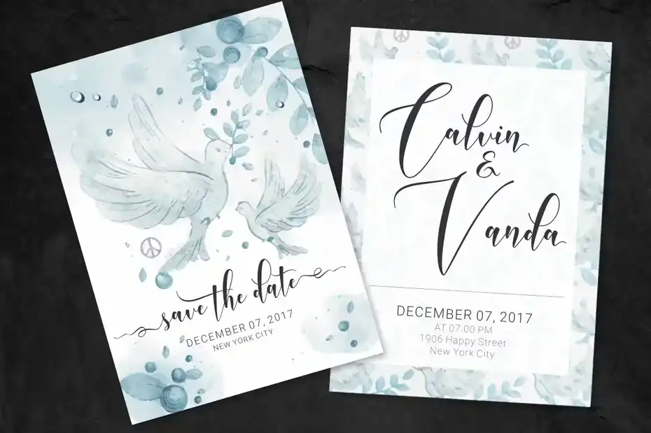 فونت انگلیسی دست نویس Whitedove Modern Script - 5