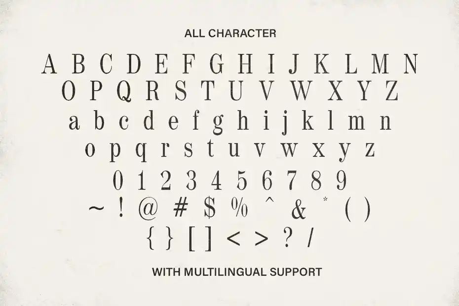 فونت انگلیسی کلاسیک Wildest - Classical Serif - 1