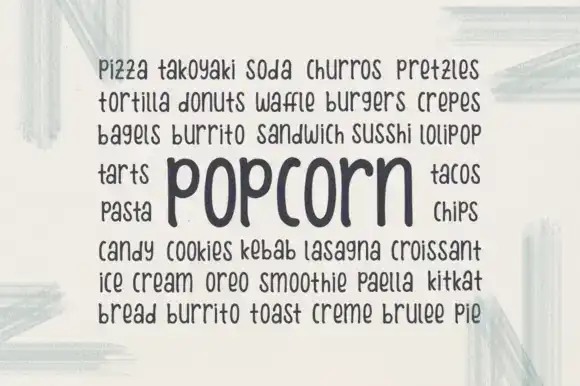 دانلود فونت دست نویس Winter Poppins Font - 3