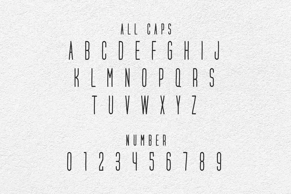 فونت انگلیسی مدرن Yamecil Font - 1