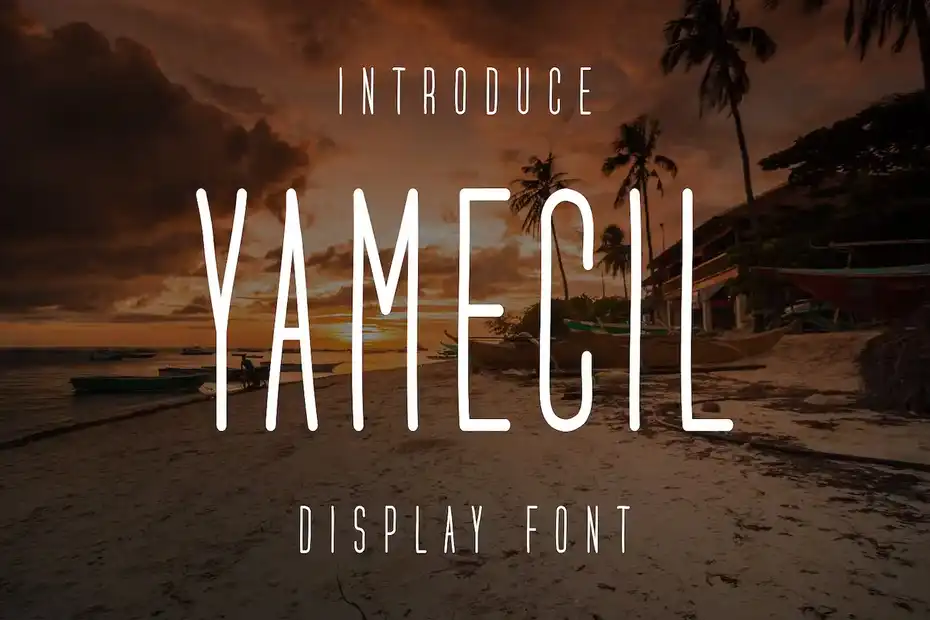 فونت انگلیسی مدرن Yamecil Font - 3