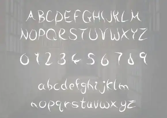 فونت انگلیسی ترسناک Yureis Hair Font - 1
