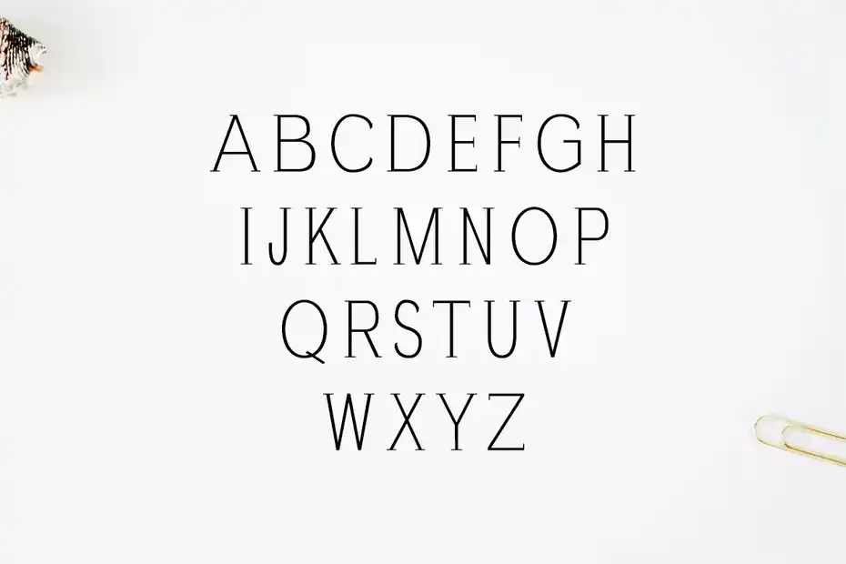 فونت انگلیسی مدرن Zayley Serif Regular Font - 1