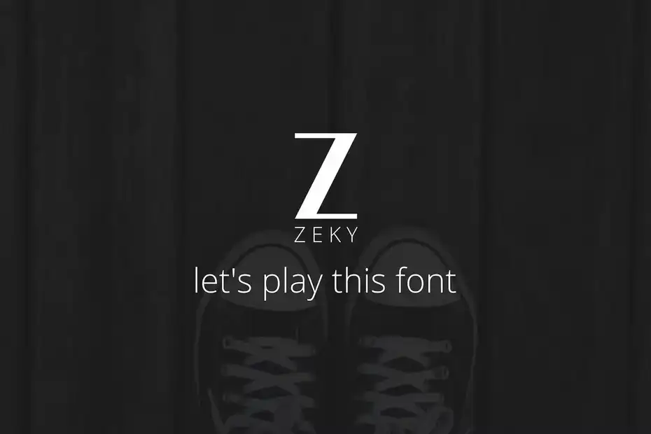 فونت انگلیسی کلاسیک Zeky Typeface Font - 3