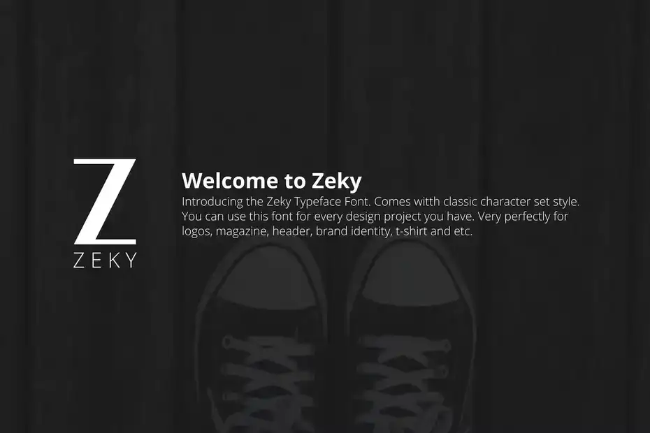 فونت انگلیسی کلاسیک Zeky Typeface Font - 11