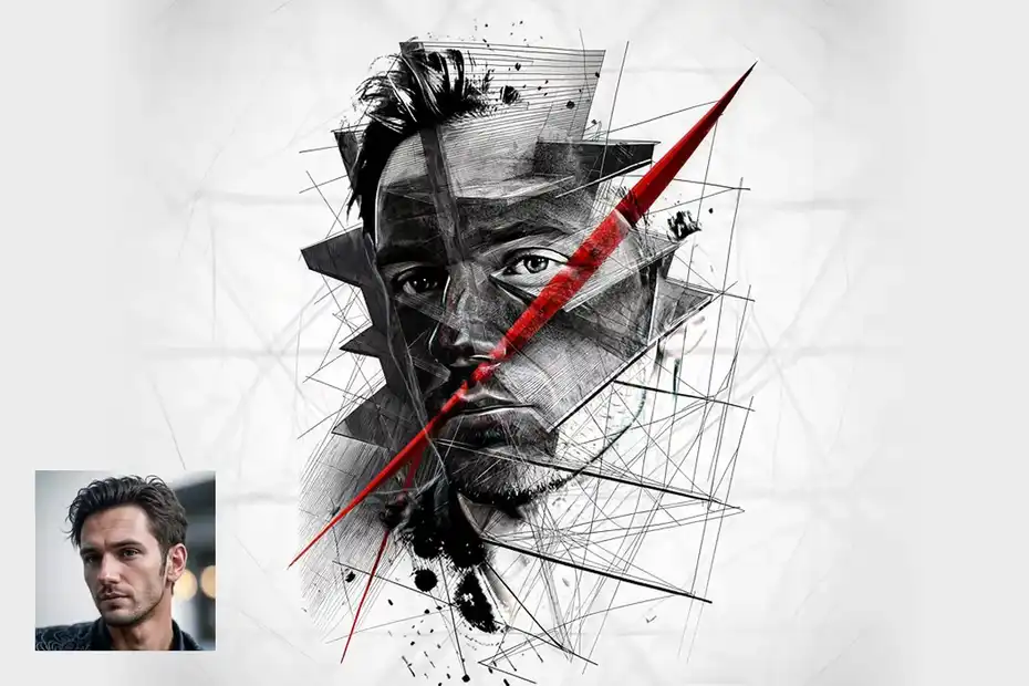 افکت تبدیل تصاویر به طرح معماری - 9