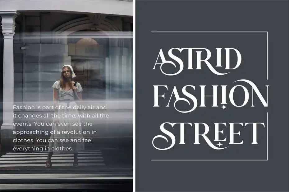 فونت انگلیسی کلاسیک Astrid Elegant Ligature Typeface - 19