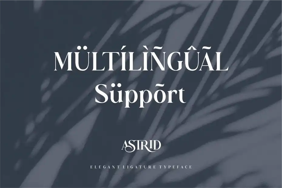 فونت انگلیسی کلاسیک Astrid Elegant Ligature Typeface - 3