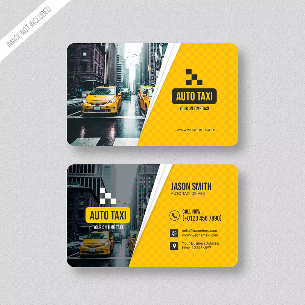 طرح لایه باز کارت ویزیت تاکسی تلفنی - 2