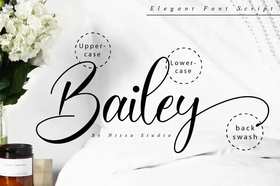 فونت انگلیسی دست نویس Bailey - 9