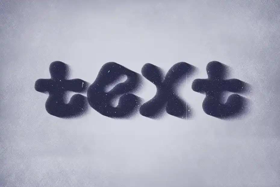 دانلود افکت متن تار هافتون Blurry Halftone Text Effect - 2 افکت متن تار هافتون - 1