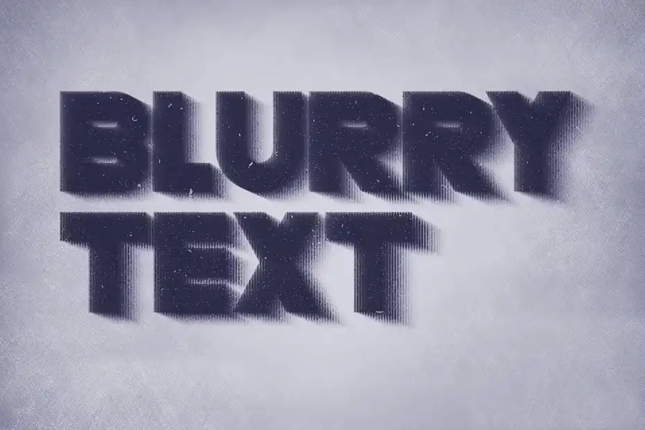 دانلود افکت متن تار هافتون Blurry Halftone Text Effect - 4 افکت متن تار هافتون - 3
