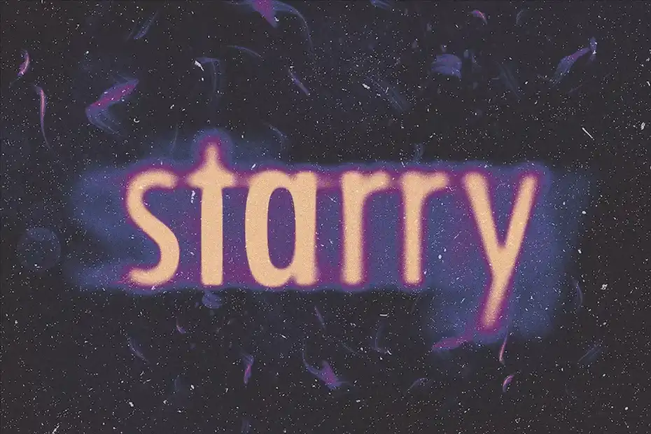 افکت متن تار Blurry Text Effect - 5