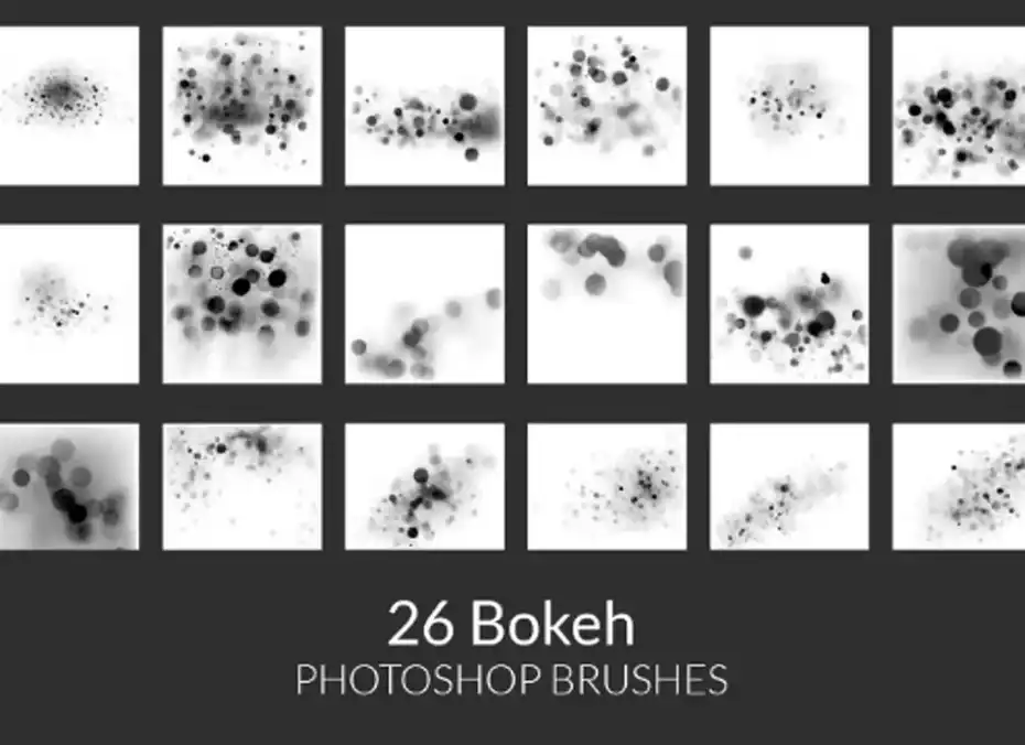 دانلود 26 براش نور بوکه کریسمس فتوشاپ - 1