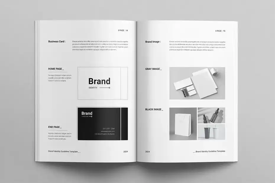 قالب ایندیزاین دفترچه راهنما Brand Identity Guideline - 3