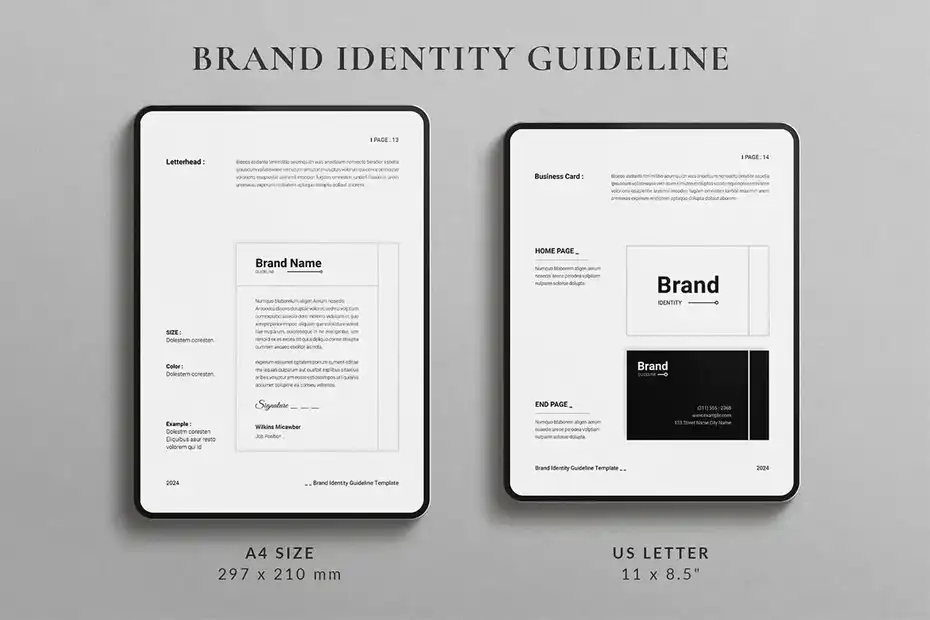 قالب ایندیزاین دفترچه راهنما Brand Identity Guideline - 7