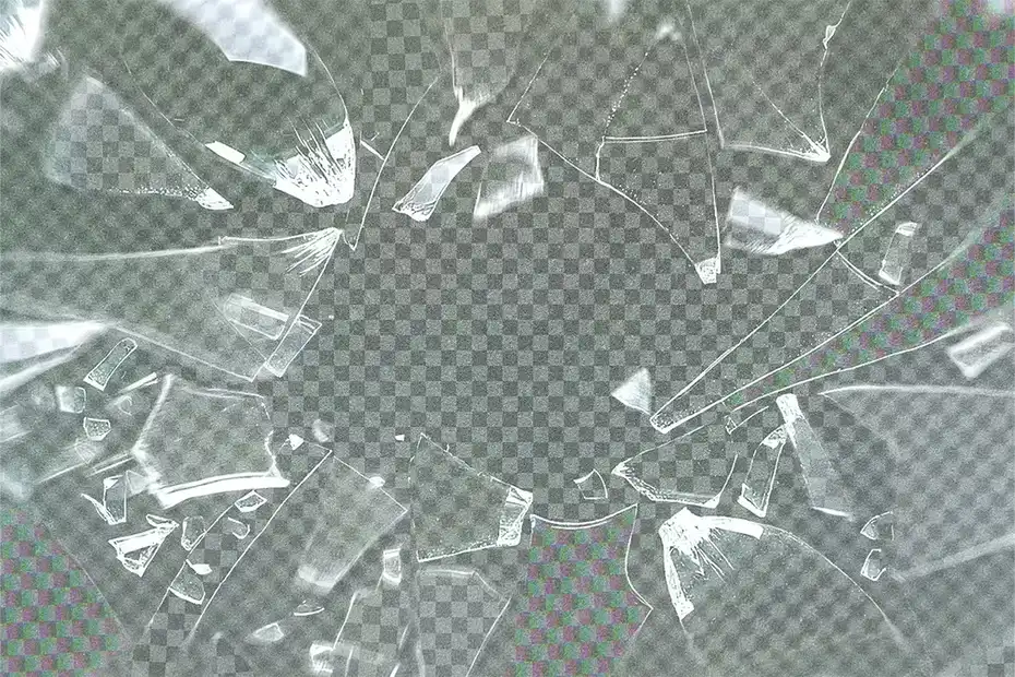 افکت شیشه شکسته روی عکس - 1
