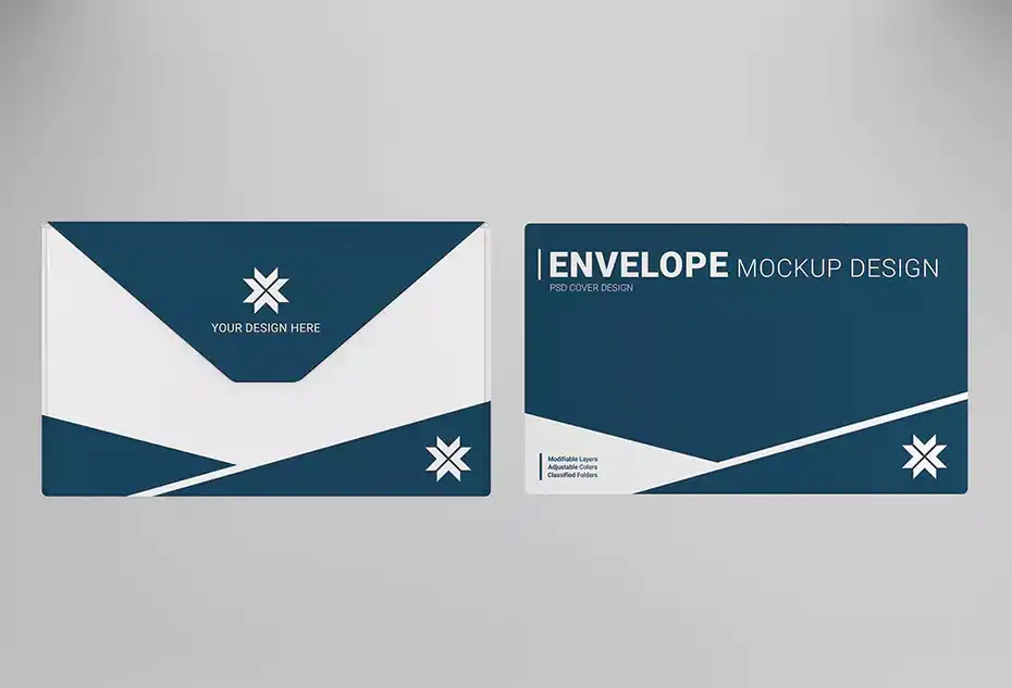 دانلود موکاپ پاکت نامه Business envelope mockup - 2 موکاپ پاکت نامه Business envelope mockup - 1