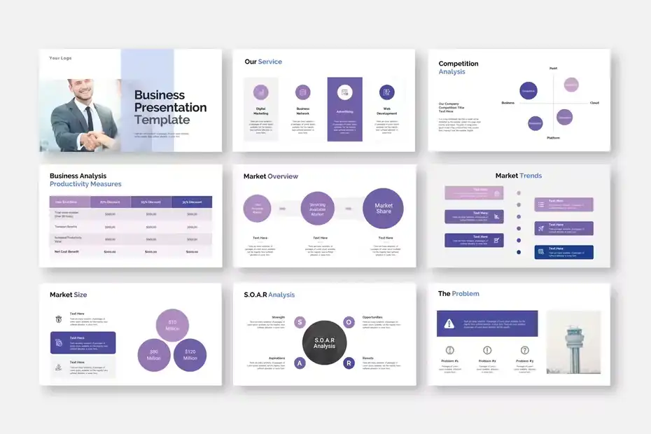 قالب پاورپوینت پرزنتیشن Business Presentation Template - 3