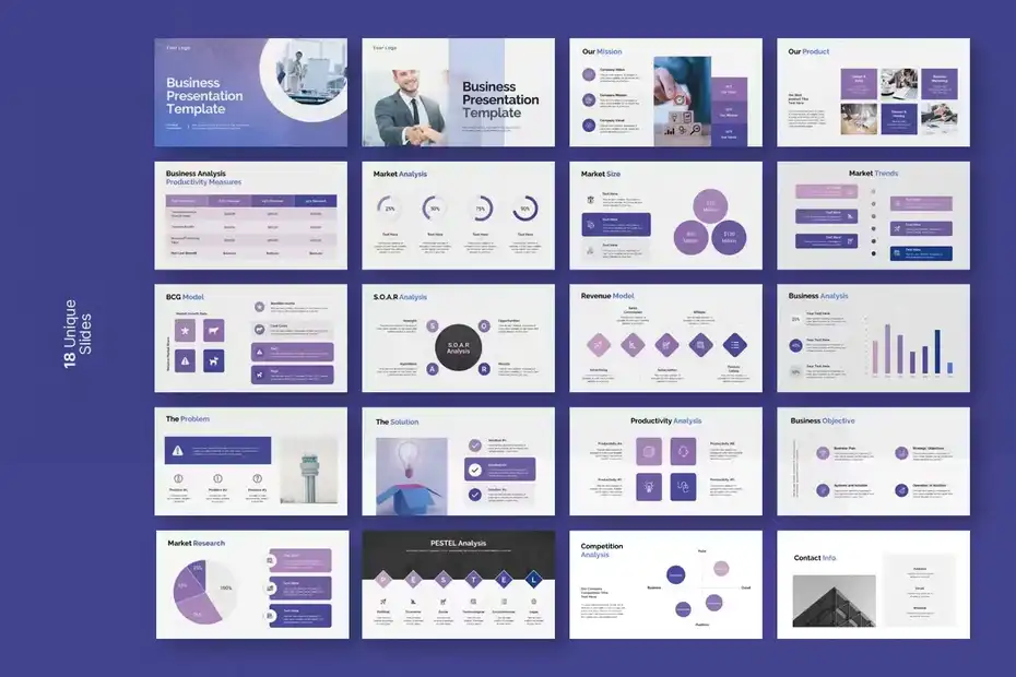 قالب پاورپوینت پرزنتیشن Business Presentation Template - 7