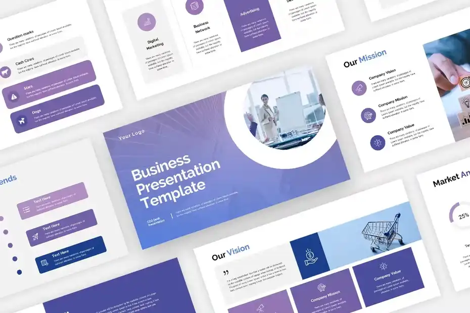 قالب پاورپوینت پرزنتیشن Business Presentation Template - 11