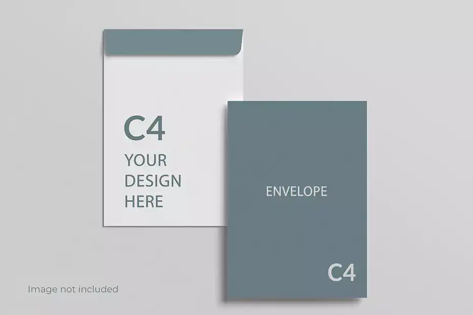 موکاپ پاکت نامه C4 envelope mockup - 1