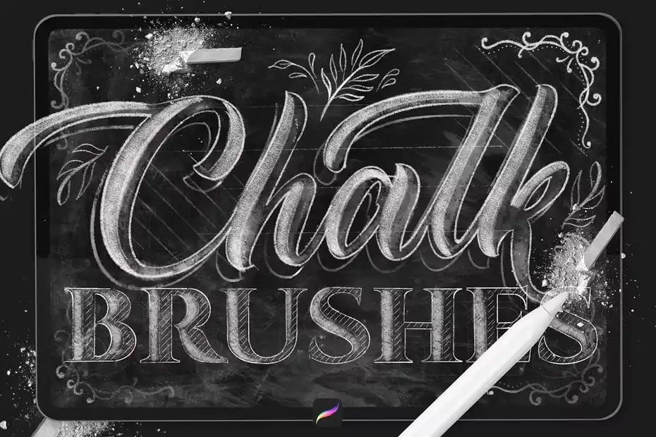 براش پروکریت Chalk Brushes Procreate - 1