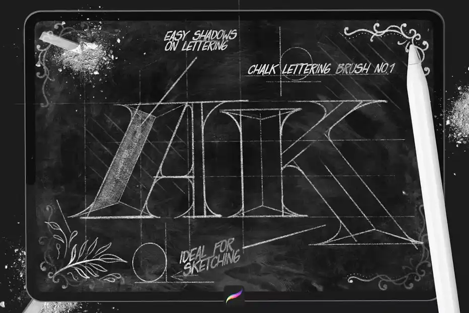 براش پروکریت Chalk Brushes Procreate - 13