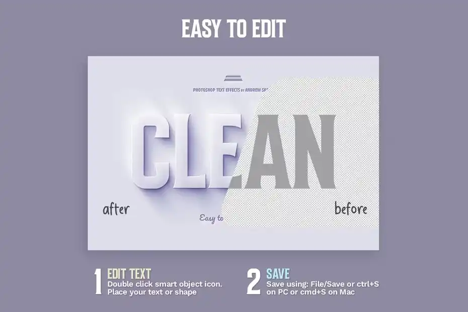 افکت متن سه بعدی Clay 3D Text Effect - 15
