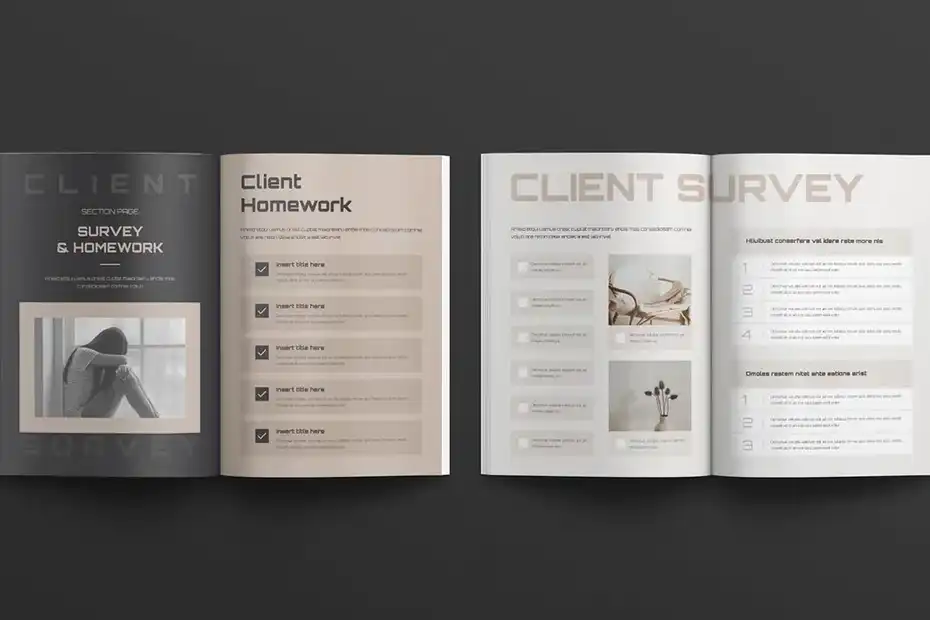 قالب ایندیزاین دفترچه راهنما Client Welcome Guide Template