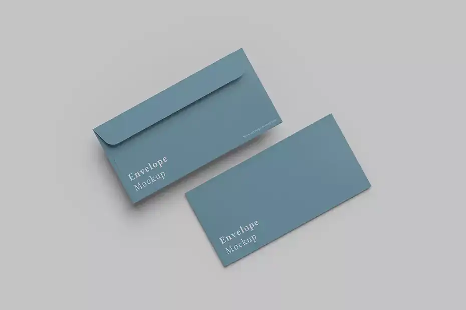موکاپ پاکت نامه Close up on envelope mockup - 1