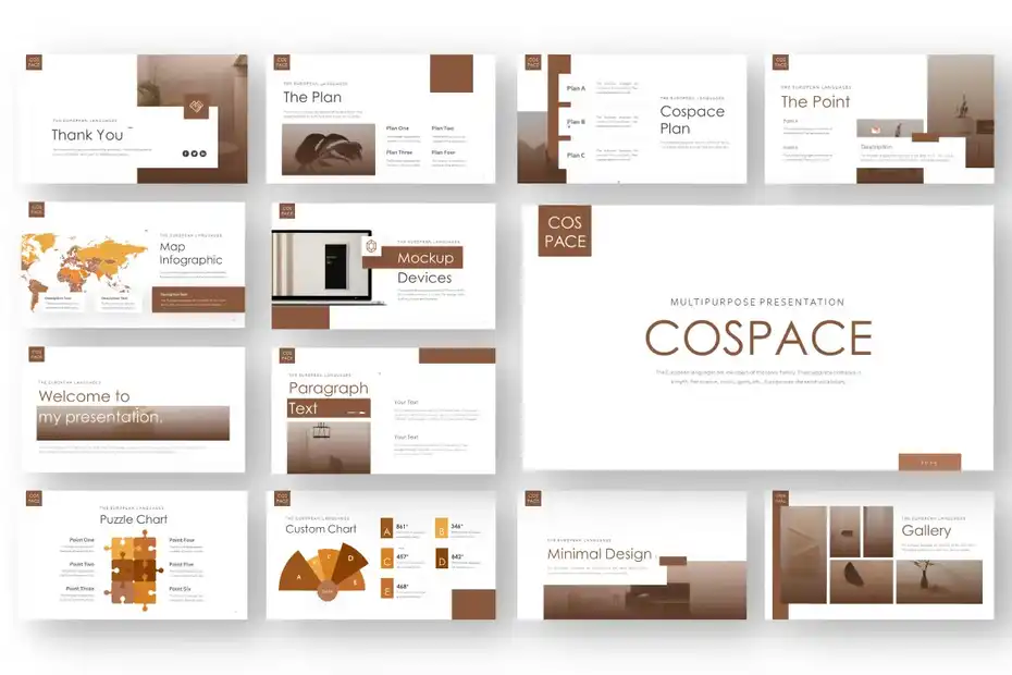 قالب پاورپوینت چند منظوره Cospace - 1