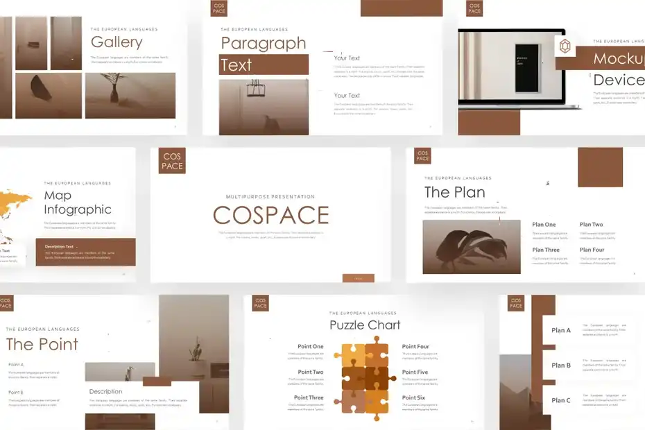 قالب پاورپوینت چند منظوره Cospace - 3