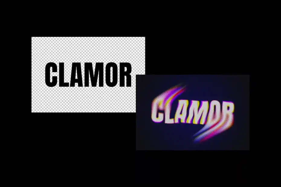 افکت متن CRT Screen Distortion Text Effect - 1