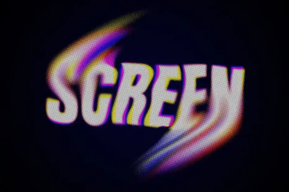 افکت متن CRT Screen Distortion Text Effect - 3