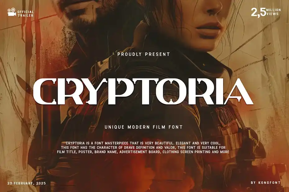 فونت انگلیسی مدرن فیلم - 1